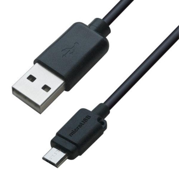 カシムラ iQOS用 USB充電&amp;同期ケーブル 50cm micro BK microUSBケーブル...
