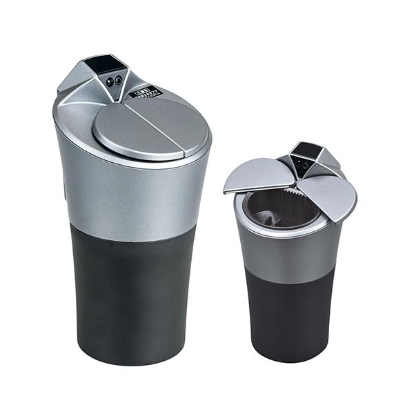 スマートアッシュトレイ 灰皿 自動開閉 LED付き 自然消火機能付き コードレス セイワ WA68