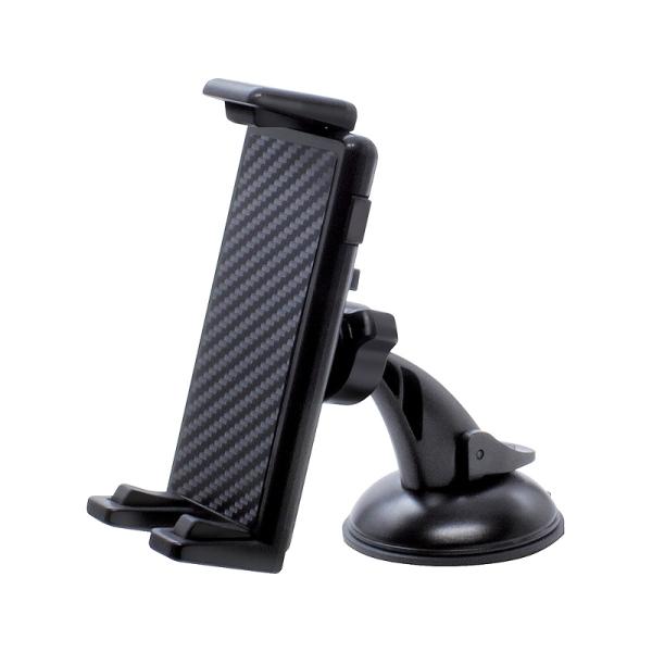 ハイ＆ロー スマホホルダー カーボン ブラック スマートフォン φ65小型吸盤タイプ 耐荷重250G...