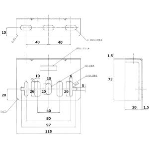 L型マーカーステー マーカーランプ LED搭載...の詳細画像1