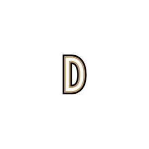 イニシャルステッカー 2.5 D ステッカー ア...の商品画像