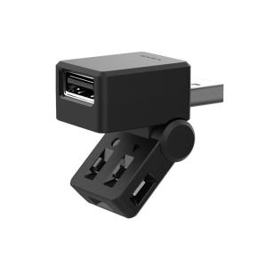 USBポート付スイングライト カー用品 車内 家庭内 オフィス 寝室 充電器 USB-A 首振り LED 8色 コンソール リバーシブル 1個 EL-181 星光産業