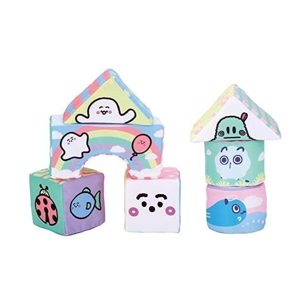 シナぷしゅ ぷしゅぷしゅとおともだちやわらか布つみき 玩具 おもちゃ バンダイ 98213