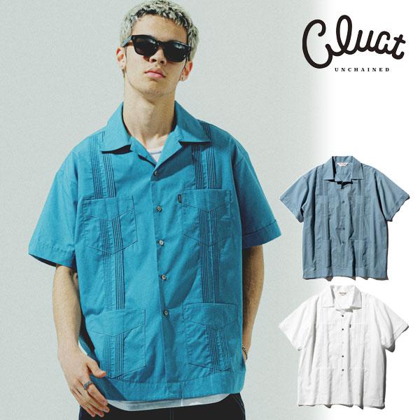 クラクト シャツ CLUCT GUNAYABERA[CUBA SHIRT] メンズ 半袖 キューバシ...