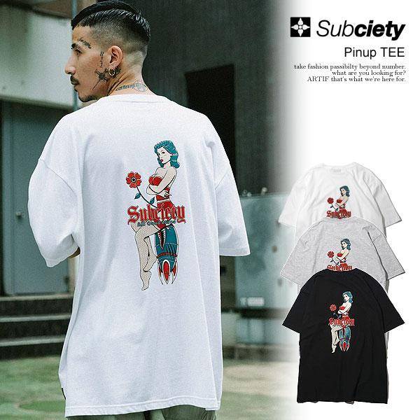 サブサエティ Tシャツ SUBCIETY Pinup TEE subciety メンズ 半袖 半袖T...