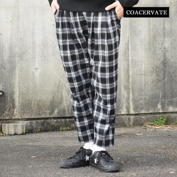 SALE セール コアセルベート パンツ COACERVATE Check Easy Pants メ...