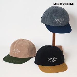 マイティーシャイン キャップ Mighty Shine CMAM CAP メンズ フラットバイザーキャップ フリース 送料無料｜artif