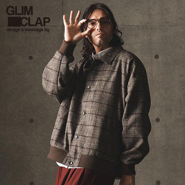 SALE セール GLIMCLAP グリムクラップ ジャケット Plaid pattern rib ...