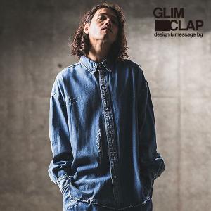 グリムクラップ シャツ GLIMCLAP Multicolor embroidery design denim shirt メンズ｜artif