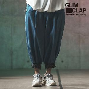 2024 春夏 2nd 先行予約 6月上旬〜中旬入荷予定 グリムクラップ パンツ GLIMCLAP Color scheme design & balloon silhouette pants -chambray fabric-｜artif