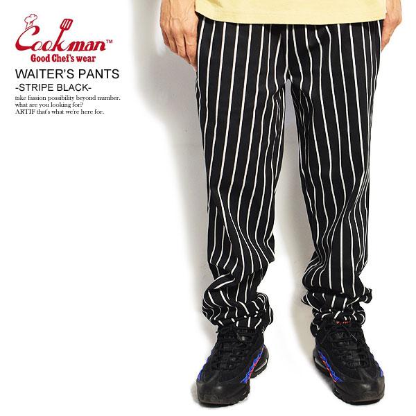 COOKMAN クックマン ウェイターズパンツ WAITERS PANTS STRIPE BLACK...