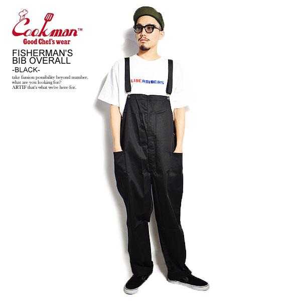 クックマン オーバーオール COOKMAN FISHERMAN'S BIB OVERALL -BLA...