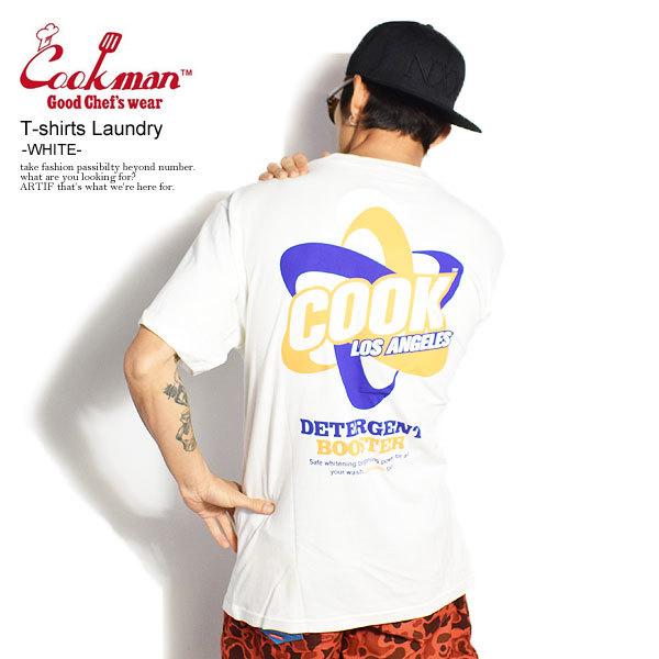 COOKMAN クックマン 半袖 Tシャツ tシャツ Tshirts Laundry WHITE メ...