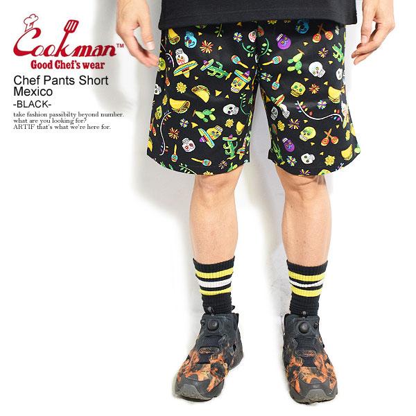 COOKMAN クックマン ショートパンツ Chef Pants Short Mexico -BLA...