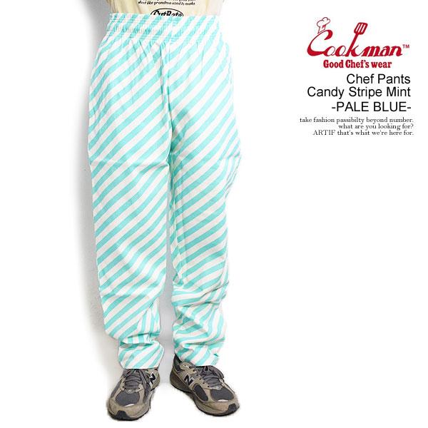 クックマン パンツ COOKMAN Chef Pants Candy Stripe Mint -PA...