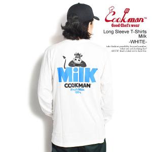 クックマン Tシャツ COOKMAN Long Sleeve T-Shirts Milk -WHITE- メンズ 長袖 ロンT 送料無料 ストリート