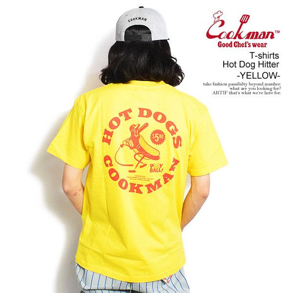 クックマン Tシャツ COOKMAN T-shirts Hot Dog Hitter -YELLOW...