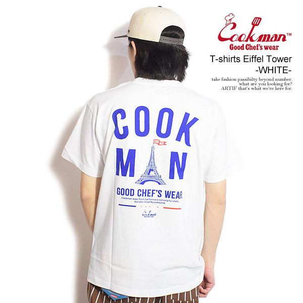 クックマン Tシャツ COOKMAN T-shirts Eiffel Tower -WHITE- メ...