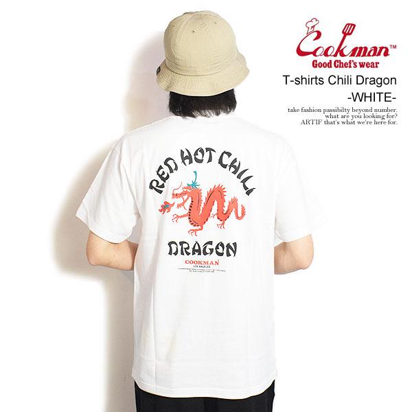 クックマン Tシャツ COOKMAN T-shirts Chili Dragon -WHITE- メ...