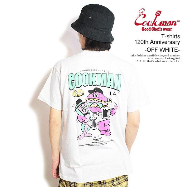 クックマン Tシャツ COOKMAN T-shirts 120th Anniversary -OFF...