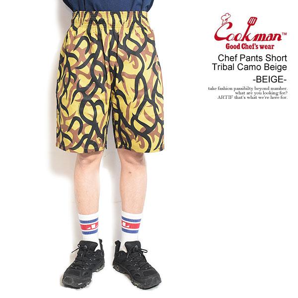 クックマン ショートパンツ COOKMAN Chef Pants Short Tribal Camo...