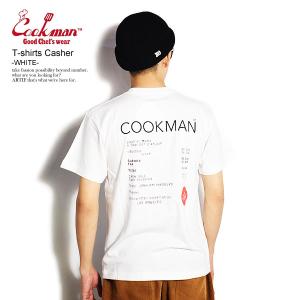 COOKMAN クックマン 半袖 Tシャツ tシャツ Tshirts Casher WHITE メンズ レディース 男女兼用 おしゃれ