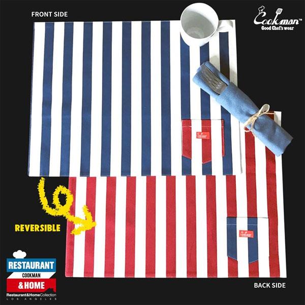 クックマン ランチョンマット COOKMAN TABLE POCKET MAT REVERSIBLE...