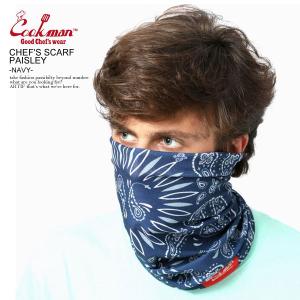 COOKMAN クックマン スカーフ  CHEF'S SCARF PAISLEY NAVY ペイズリー