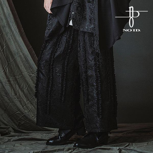 2026 春 先行予約 1月中旬入荷予定 ノーアイディー パンツ NO ID. BLACK フリルバ...