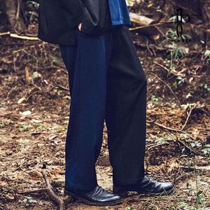 VERSACE◇2タックスラックス/裾ダブル/ポリエステル/GRY : セカンド