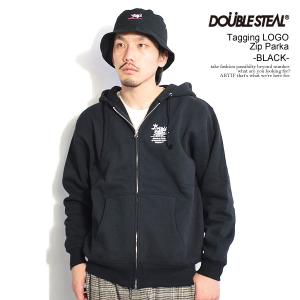 ダブルスティール パーカー DOUBLE STEAL Tagging LOGO Zip Parka ...