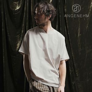 2024 春夏 先行予約 5月上旬〜中旬入荷予定 アンゲネーム Tシャツ ANGENEHM Pigment dye & dolman sleeve T-shirt メンズ 送料無料 キャンセル不可｜artif