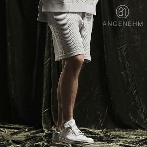 2024 春夏 先行予約 5月下旬〜6月上旬入荷予定 アンゲネーム ショートパンツ ANGENEHM Light yarn cable stitch shorts メンズ 送料無料｜artif