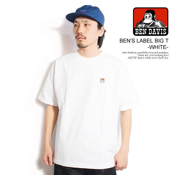 ベンデイビス Tシャツ BEN DAVIS BEN&apos;S LABEL BIG T -WHITE- メン...