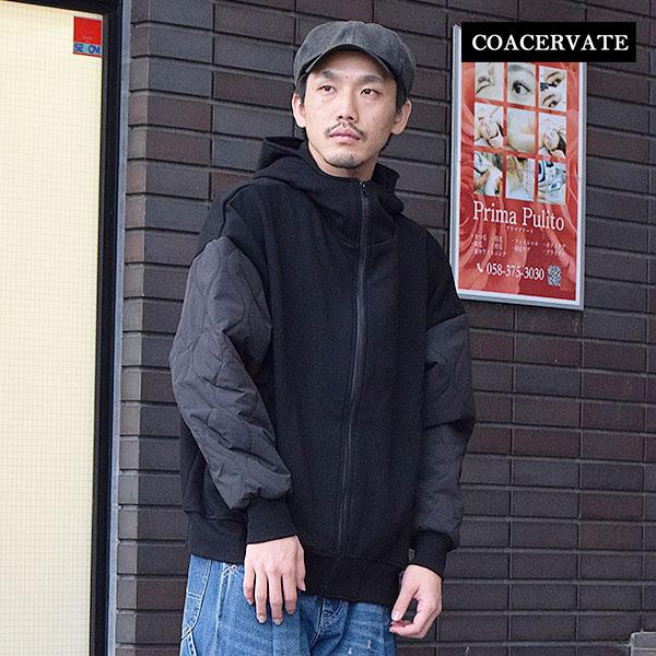 コアセルベート ジャケット COACERVATE QUILTED SLEEVE HOODED JAC...