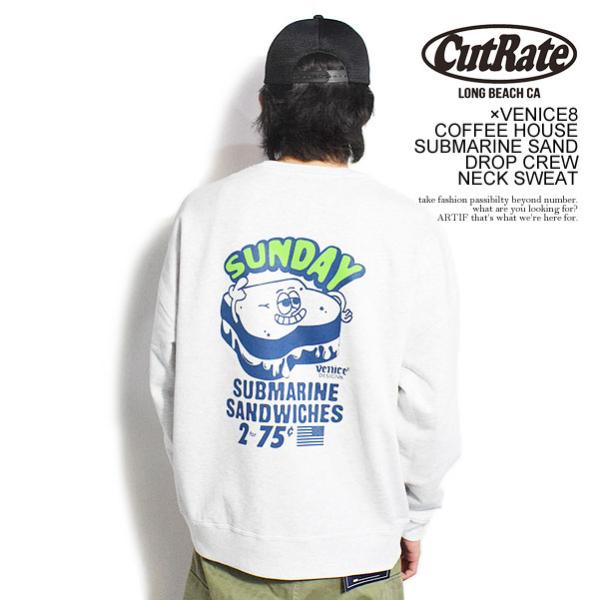 カットレイト スウェット CUTRATE ×VENICE8 COFFEE HOUSE SUBMARI...