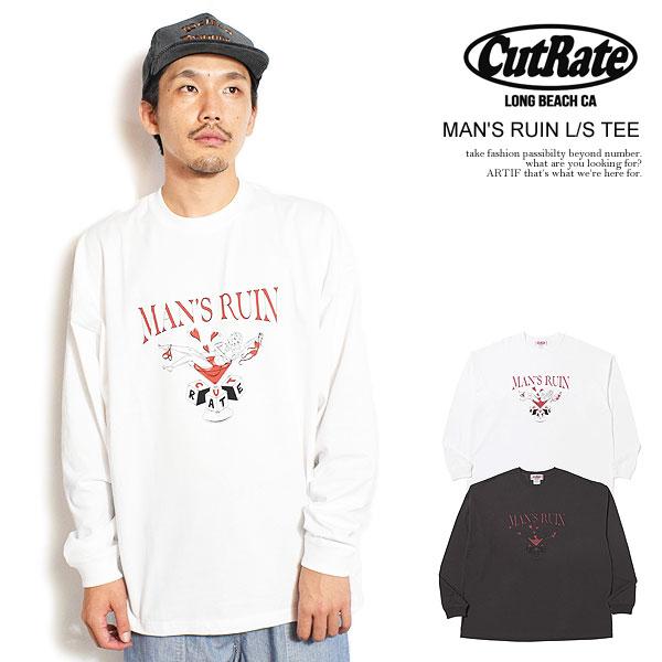 カットレイト Tシャツ CUTRATE MAN'S RUIN DROPSHOULDER L/S TE...
