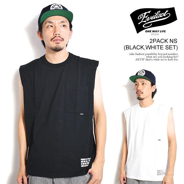 イーブルアクト ノースリーブ EVILACT 2PACK NS メンズ Tシャツ パックTシャツ 2...