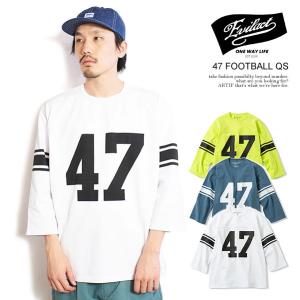 イーブルアクト Tシャツ EVILACT 47 FOOTBALL QS メンズ 7分袖 フットボールTシャツ 送料無料 ストリート｜artif