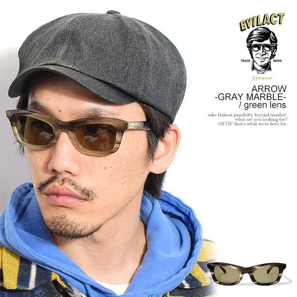 イーブルアクト アイウェア サングラス EVILACT EYEWEAR ARROW -GRAY MA...
