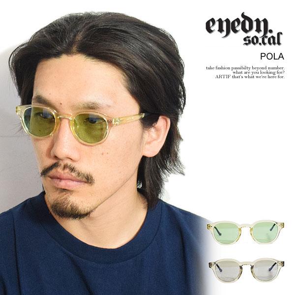 アイディ サングラス eyedy POLA メンズ カラーレンズ ウェリントンタイプ 偏光レンズ 送...
