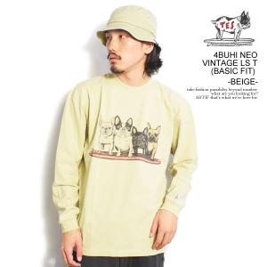 エンドレスサマー Tシャツ The Endless Summer TES 4BUHI NEO VINTAGE LS T (BASIC FIT) -BEIGE- メンズ 長袖 ロンT ストリート｜artif