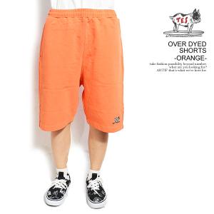 エンドレスサマー ショートパンツ The Endless Summer TES OVER DYED SHORTS -ORANGE- メンズ パンツ ショーツ 送料無料 ストリート｜artif