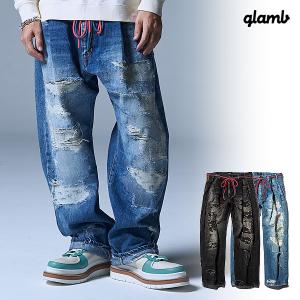 グラム パンツ glamb Heavy Damage Wide Denim グランジワイドデニム メンズ｜artif