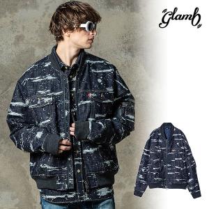glamb（グラム） シャツ Band Collar Denim Shirt / バンドカラー