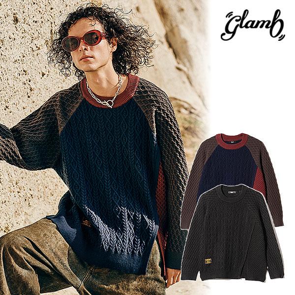 2026 春 先行予約 2月上旬〜中旬入荷予定 グラム ニット glamb Asymmetry Ca...
