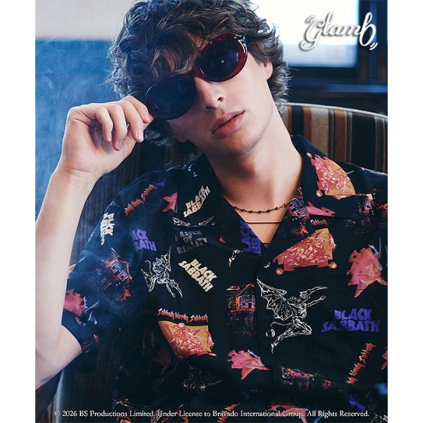 グラム シャツ glamb Black Sabbath Open Collar Shirt 送料無料