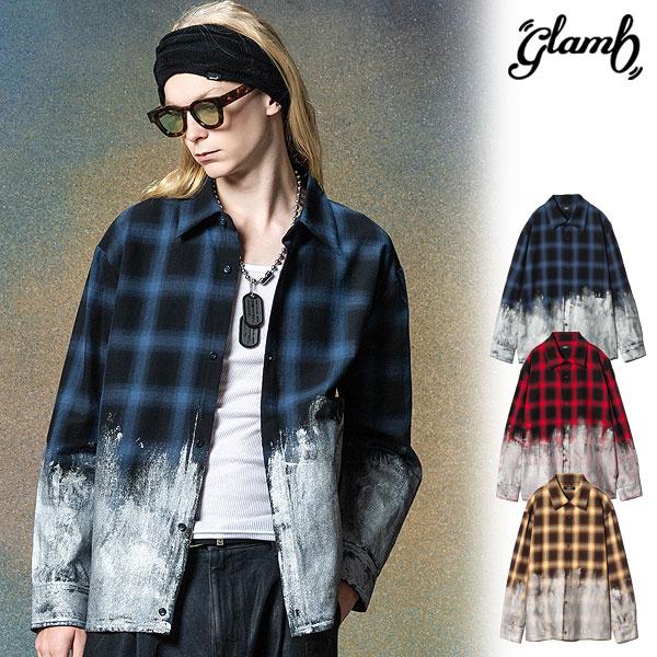 SALE セール グラム シャツ glamb Glitter Check Shirt グリッターチェ...