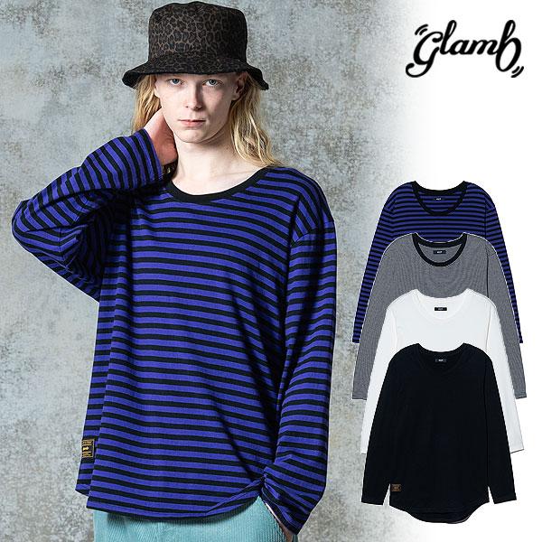 グラム Tシャツ glamb Loose Neck Long Sleeves T-Shirt ルーズ...