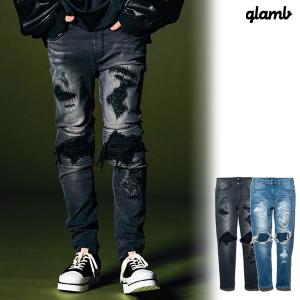 glamb 「glamb」 ダメージ加工デニムパンツ M ブラック メンズ glamb 「glamb」 ダメージ加工デニムパンツ M ブラック メンズ
